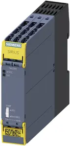 Siemens drošības relejs 3SK1111-1AB30 ar 3 parastajiem un 1 atvērto kontaktu, 24V AC/DC, veiktspējas līmenis E
