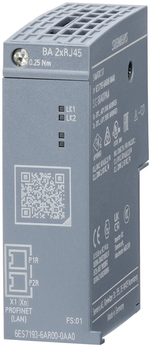 Siemens ET 200SP Busadapter BA 2xRJ45