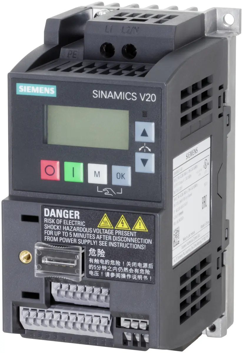 Siemens SINAMICS V20 U Pārveidotājs 1AC