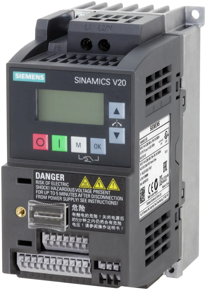 Siemens SINAMICS V20 Frekvences pārveidotājs, 1AC
