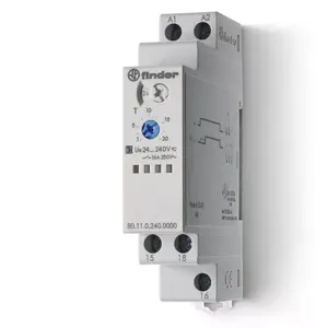 Finder 80.11.0.240.0000 Single-Function Time Relay 16A 24-240V AC/DC