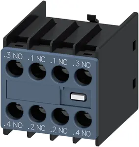 Siemens 3RH2911-1FA22 palīgkontaktu bloks, 2NO + 2NC, uzstādāms priekšpusē