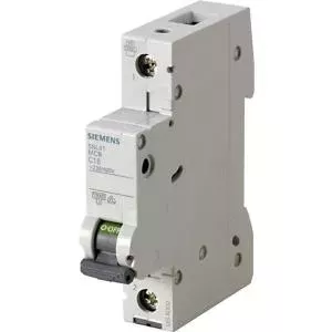Siemens 5SL4102-7 Miniature Circuit Breaker, 1-Pole, 2A, 10kA, Type C