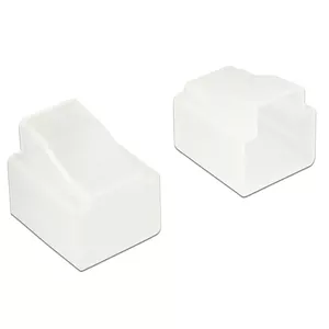 Socket safety cover DELOCK 64017 for RJ-11 transparent, polyethylene, 13×14.4×12 mm, pack of 10