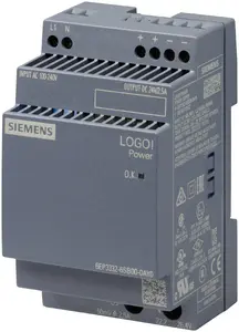 Блок питания Siemens LOGO!Power 6EP3332-6SB00-0AY0 комнатный 1AC в 24VDC 2.5A IP20