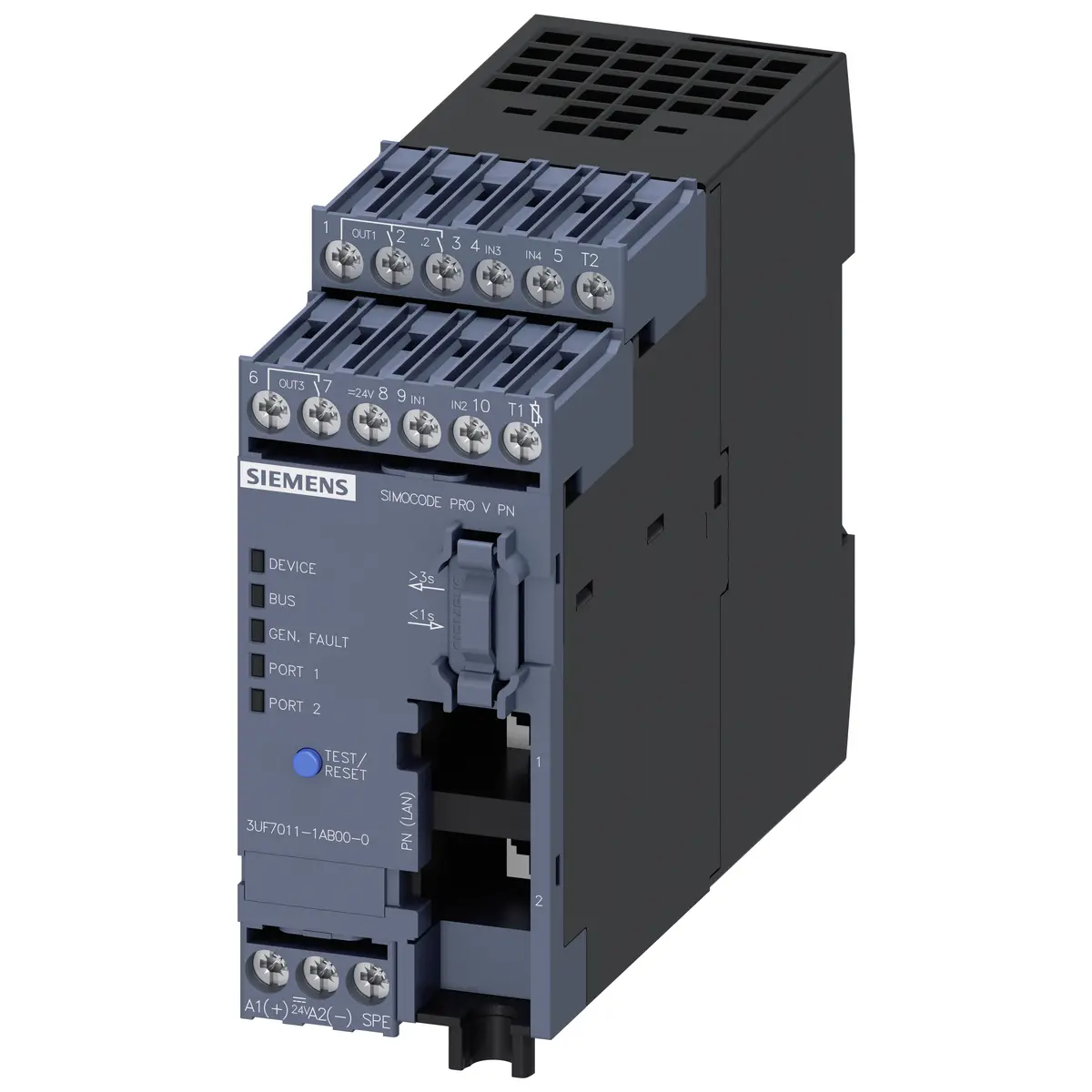 Siemens 3UF7011-1AB00-0 elektroniskais dzinēja aizsardzības un