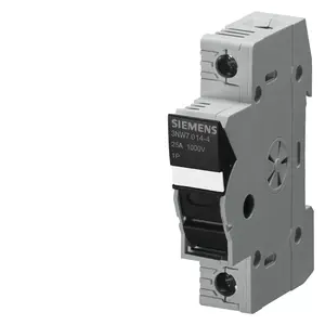 Siemens 3NW7023-4 2-Pole Fuse Base for 10x38 Cylindrical Fuses 1000V 25A