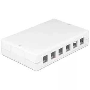 Electrical junction box DeLOCK 86172 Stainless steel White 111.6x171x38 mm