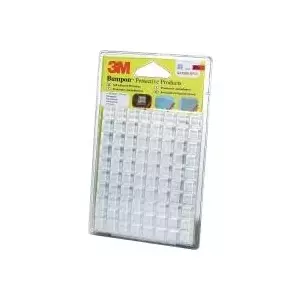 Self-adhesive equipment feet 3M SJ 5308 MPCB, square transparent pads, 12.7 mm × 3.1 mm, 40 pcs