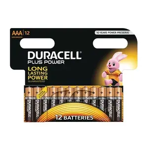 Батарея одноразовая Duracell MN2400B12 AAA Щелочная, Цилиндрическая, 152г