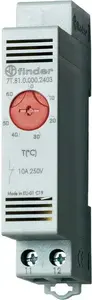 Cabinet thermostat Finder 7T.81.0.000.2403, adjustable +0 to +60°C, 10 A (heating)