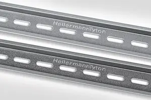 Straight cable tray HellermannTyton 181-47200, stainless steel, 35 mm x 15 mm x 2 m