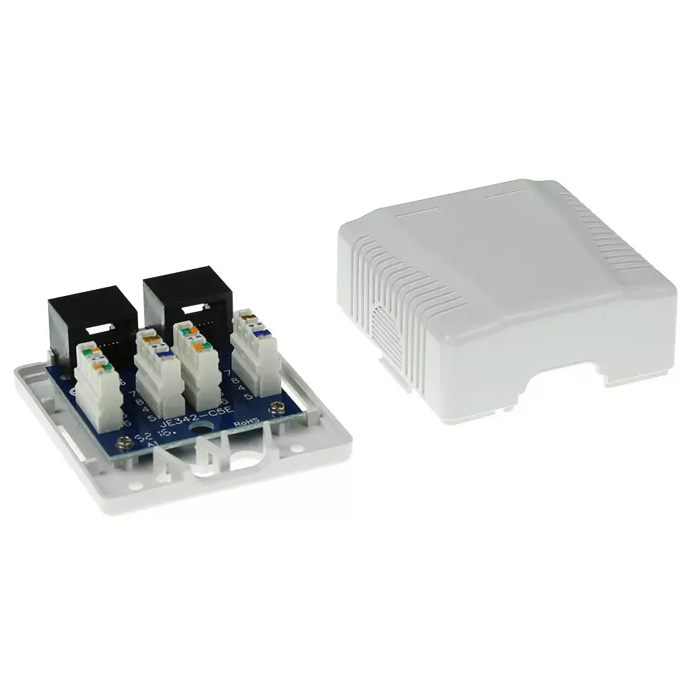 ACT накладная коробка 2 порта CAT5E Photo 4
