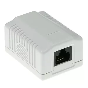 Surface mounted box ACT 1-port unshielded CAT6, 39×54×29.5 mm