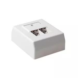 Наружная монтажная экранированная коробка 2 порта, ACT CAT5E, размеры 64.9×80×32.8 мм