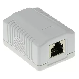 Surface-mounted shielded outlet box ACT FA7005 — 1-port, Cat6A