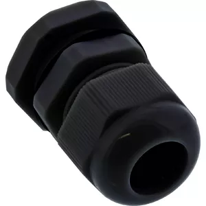 Cable gland InLine 3.5–6 mm nylon IP68, black, pack of 10