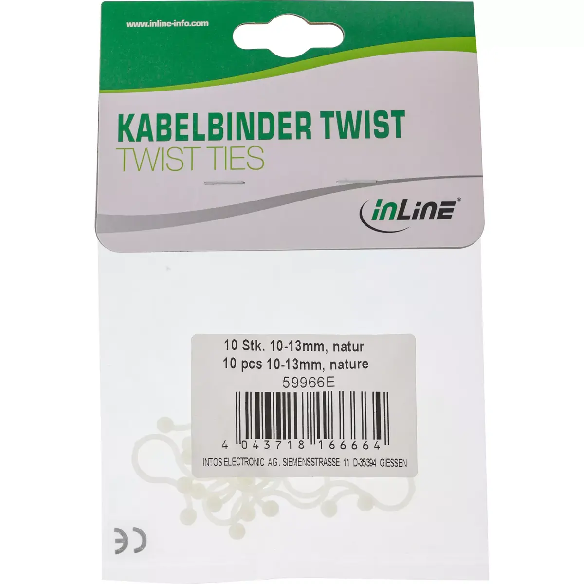Twist Ties InLine 13 mm — pack of 10 Photo 3