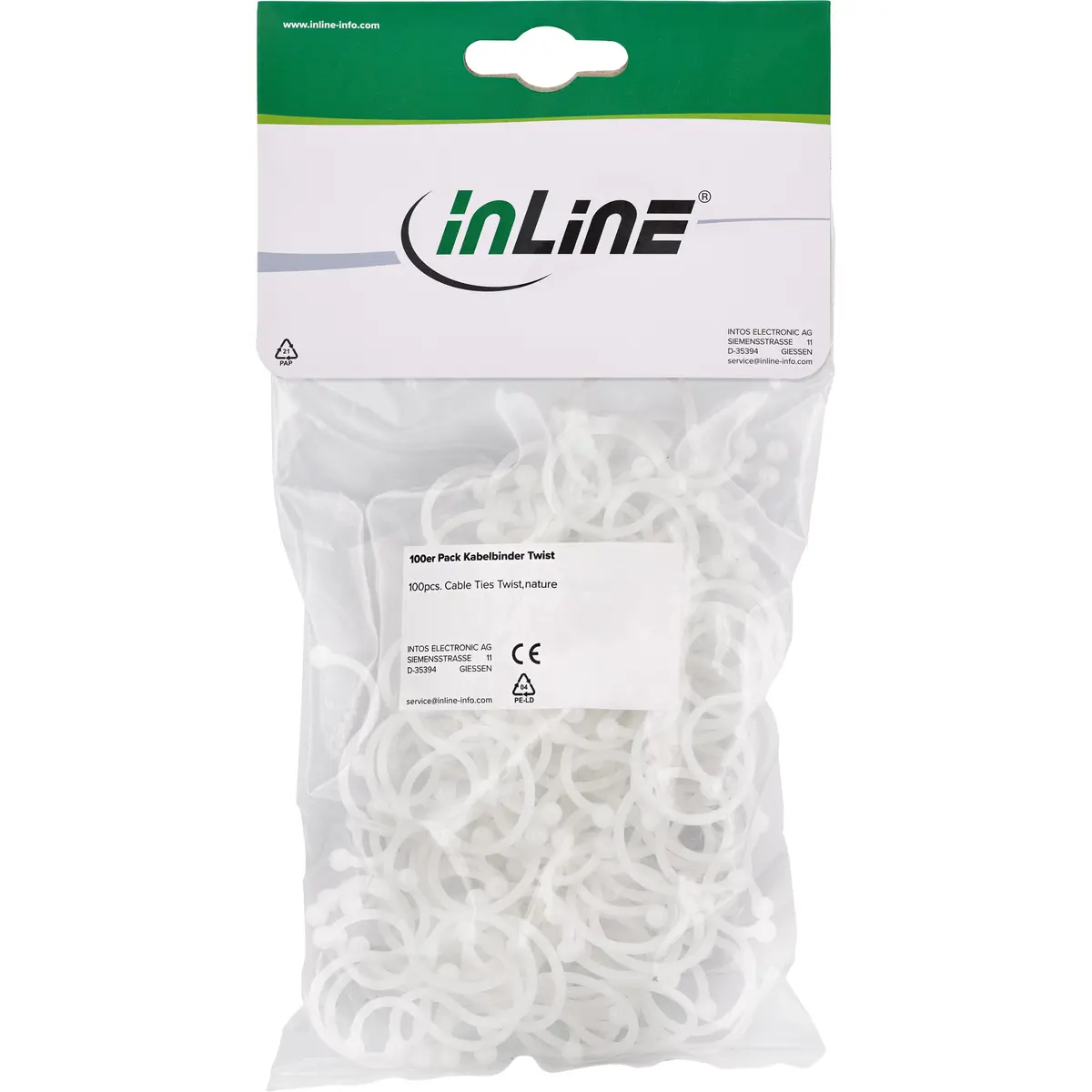 InLine Twist Ties Cable Organizers 59966P Photo 2
