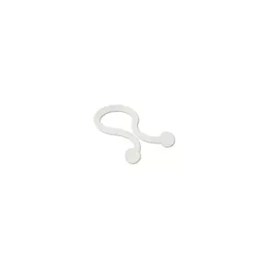 Kabeļu saites (twist ties) InLine 22×18 mm baltas, 100 gab.