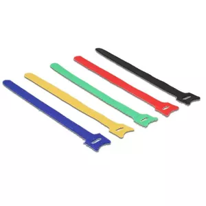 DeLOCK 18636 Cable Tie Nylon Black Blue Green Red Yellow 240mm 10pcs