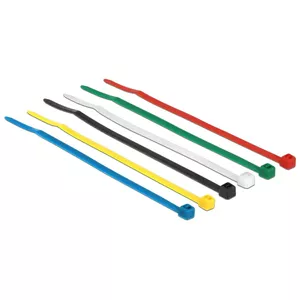 Cable Tie DeLOCK 18627 Nylon Black Blue Green Red Transparent Yellow 100 pcs 100mm 2.5mm