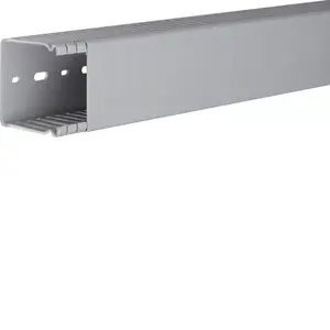 Перфорированный кабель-канал Hager BA66006007030B, ПВХ, серый, 60x60 мм, 2 м