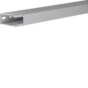 Перфорированный кабель-канал Hager BA66002507030B, ПВХ, серый, 25 x 60 мм