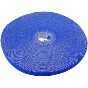 Kabeļu āķa un cilpas stiprinājums Label the Cable PRO1250 Velour zilā, lenta 25 m, 1 gab.