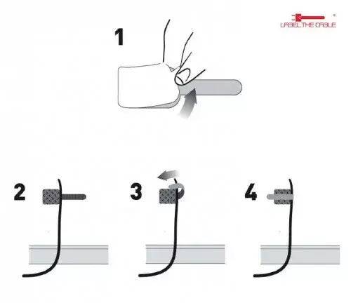 Sienas āķa cilpa stiprinājums Label-the-cable PRO3120 Photo 5