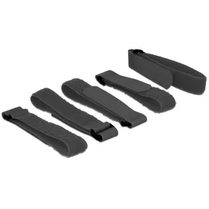 Hook/Loop Fastener DeLOCK 18704 Black 5 pc(s)