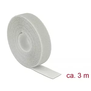 Āķa-un-lupa lenta DELOCK 18279 — pelēka, 20 mm × 3 m, 1 gab.