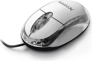 ESPERANZA TITANUM XM102W амбидекстрный дорожный оптический мышь, USB-A, 1000 DPI, 3 кнопки, бело-прозрачная
