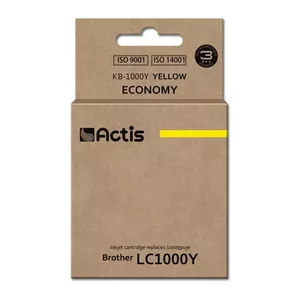 Совместимый картридж для струйных принтеров ACTIS KB-1000Y Yellow для Brother, 36 мл, стандартная ёмкость