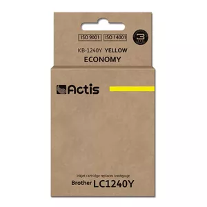Ink cartridge ACTIS KB-1240Y compatible for Brother, yellow, 19 ml dye-based, standard yield, single pack