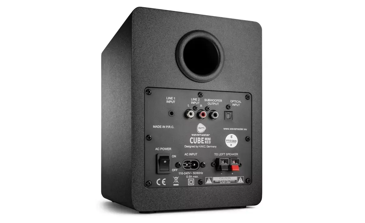 2-virzienu skaļrunis Wavemaster CUBE MINI NEO BLACK 66370 Photo 5