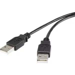 USB Cable Renkforce RF-4463037 1.8m USB A Black