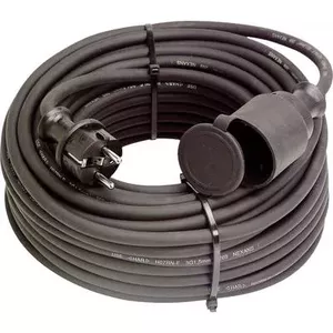 Удлинитель AS Schwabe 60372, 5 м, черный, сетевой кабель