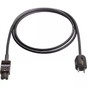 Power supply cable AS Schwabe 70874, 2.00 m, black, mains lead