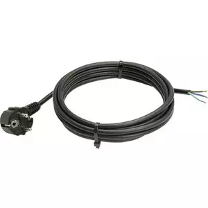 Power supply cable AS Schwabe 70802, 10 m, black, mains lead