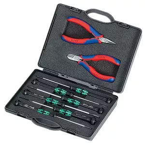 Multi Tool Pliers Knipex Knipex Case for Electronics Pliers Red