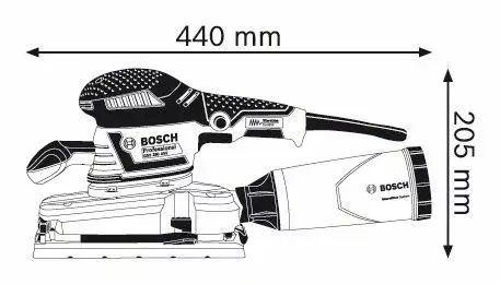 Шлифовальная машинка Bosch GSS 280 AVE Professional Photo 2