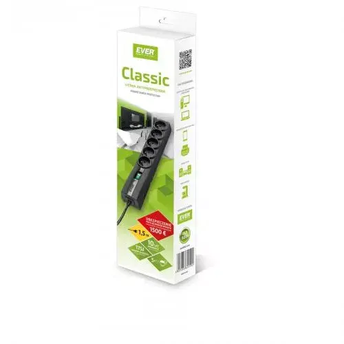 Сетевой фильтр EVER CLASSIC 5 розеток 250 В Photo 3