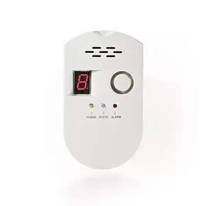 Gas detector Nedis DTCTG10CWT — LPG and Natural gas, 85 dB alarm, AC 100–240 V, EN50194, white