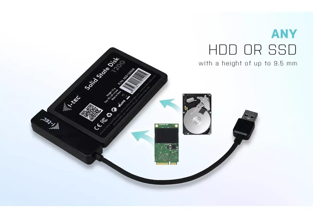 HDD/SSD korpuss i-tec MySafe USB 3.0 Easy 2.5" Photo 10