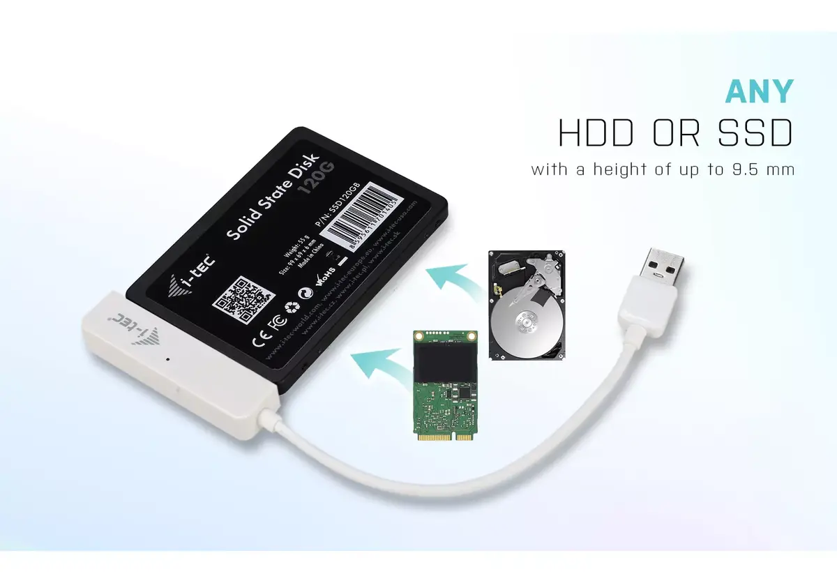HDD/SSD korpuss i-tec MySafe USB 3.0 Easy 2.5" Photo 10