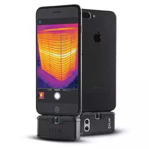 Termokamera FLIR ONE Pro Android (USB‑C) — 8–14 µm, 8.7 Hz, NETD 70 mK, fiksēta fokuss 15 cm, melna