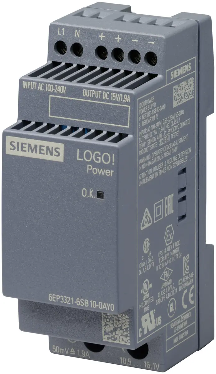 Siemens LOGO!Power 1AC 15VDC 1