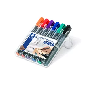 Pastāvīgais marķieris Staedtler Lumocolor 352 ar apaļu galu 6 gab
