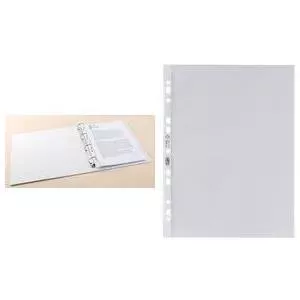 Document sleeves Elba 100460989, A4 clear, 120 micron, pack of 25